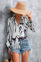 Load image into Gallery viewer, Maia Printed Button Down Long Sleeve Shirt