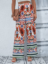 Load image into Gallery viewer, Printed High-Rise Wide Leg Pants