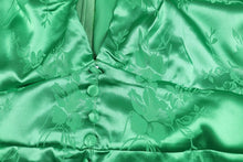Load image into Gallery viewer, Green Envy Deep V-Neck Satin Mini Dress
