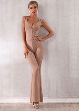 Load image into Gallery viewer, Long Bandage V-Neck Jumpsuit