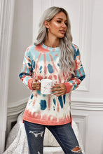 Load image into Gallery viewer, Eva Tie-Dye Side Slit Long Sleeve Top