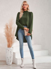Load image into Gallery viewer, Zara Long Puff Sleeve High-Low Blouse