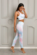Load image into Gallery viewer, Porsha Printed Sports Bra and Leggings Pair