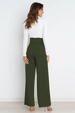 Load image into Gallery viewer, Micaela Tie Front Paperbag Wide Leg Pants