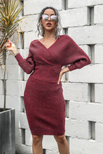 Load image into Gallery viewer, Halle Dolman Sleeve Rib-Knit Top and Skirt Set