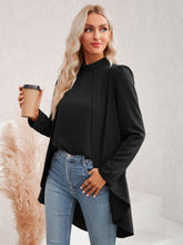 Load image into Gallery viewer, Zara Long Puff Sleeve High-Low Blouse