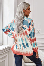 Load image into Gallery viewer, Eva Tie-Dye Side Slit Long Sleeve Top