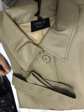 Load image into Gallery viewer, Storie Long PU Leather Trench Coat