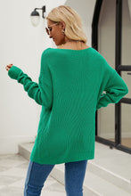 Load image into Gallery viewer, Rory Boat Neck Dropped Shoulder Knit Top