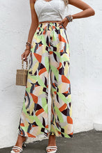 Load image into Gallery viewer, Printed Smocked Waist Wide Leg Pants