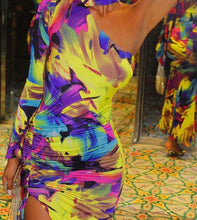 Load image into Gallery viewer, Sasha Side Slit Printed One Shoulder Maxi Dress