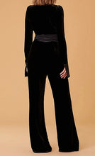 Load image into Gallery viewer, Lanni Velvet V Neck Jumpsuit