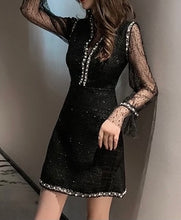 Load image into Gallery viewer, Beaded Tweed Dress