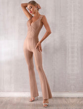 Load image into Gallery viewer, Long Bandage V-Neck Jumpsuit