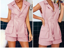 Load image into Gallery viewer, Sleeveless 2 Piece Shorts Suit Set