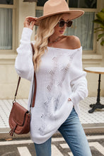 Load image into Gallery viewer, Rory Boat Neck Dropped Shoulder Knit Top
