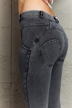 Load image into Gallery viewer, Two-Button Flare Jeans