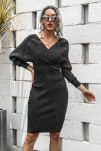 Load image into Gallery viewer, Halle Dolman Sleeve Rib-Knit Top and Skirt Set
