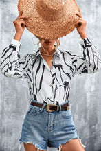 Load image into Gallery viewer, Maia Printed Button Down Long Sleeve Shirt