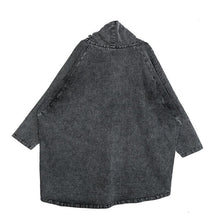 Load image into Gallery viewer, Raya Reon Turtleneck Loose Denim Sweatshirt