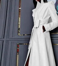 Load image into Gallery viewer, Belinda Long Leather Trench Coat