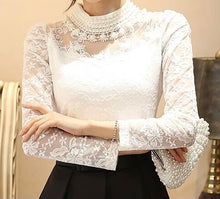 Load image into Gallery viewer, Beaded Chiffon Lace Blouse