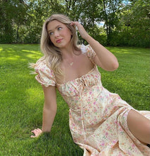 Load image into Gallery viewer, Frenchi Front Slit Floral Maxi Dress