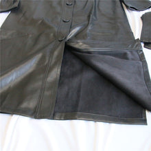 Load image into Gallery viewer, Storie Long PU Leather Trench Coat