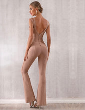 Load image into Gallery viewer, Long Bandage V-Neck Jumpsuit