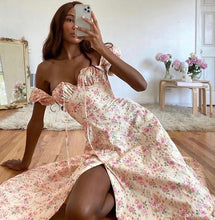 Load image into Gallery viewer, Frenchi Front Slit Floral Maxi Dress