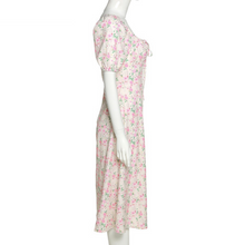 Load image into Gallery viewer, Frenchi Front Slit Floral Maxi Dress