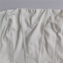 Load image into Gallery viewer, Velvela White Lantern Sleeves Mini Dress