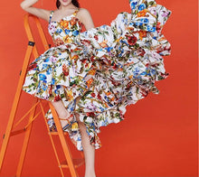 Load image into Gallery viewer, Floral Multi-Layer Dress