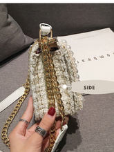 Load image into Gallery viewer, Square Pearl Crossbody Bag