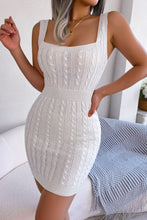 Load image into Gallery viewer, Euphrasia Cable-Knit Sleeveless Mini Dress