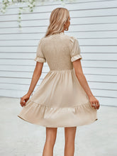 Load image into Gallery viewer, Gigi Smocked Short Flounce Sleeve Dress