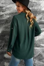Load image into Gallery viewer, Caitríona Button-Up Roll-Tab Sleeve Shirt