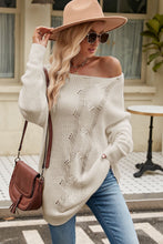 Load image into Gallery viewer, Rory Boat Neck Dropped Shoulder Knit Top