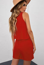 Load image into Gallery viewer, Tia Layered Sleeveless Round Neck Romper
