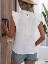 Load image into Gallery viewer, Allegra Butterfly Sleeve Frill Neck Blouse