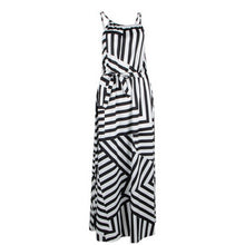 Load image into Gallery viewer, Summer Sleeveless Irregular Striped Sundress