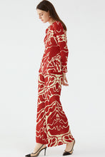 Load image into Gallery viewer, Toni Abstract Print Accordion Pleated Top and Wide Trousers Set
