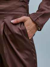 Load image into Gallery viewer, Adelle Ruched Asymmetrical Neck Top and Pants Set