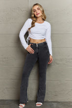 Load image into Gallery viewer, Two-Button Flare Jeans