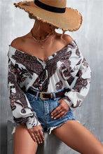 Load image into Gallery viewer, Maia Printed Button Down Long Sleeve Shirt