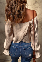 Load image into Gallery viewer, Eira Smocked Flounce Sleeve Off-Shoulder Blouse