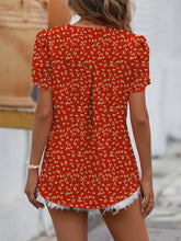 Load image into Gallery viewer, Ruche V-Neck Petal Sleeve Top