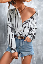 Load image into Gallery viewer, Maia Printed Button Down Long Sleeve Shirt