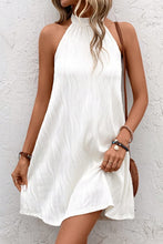 Load image into Gallery viewer, Juniper Textured Halter Neck Mini Dress