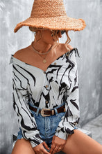 Load image into Gallery viewer, Maia Printed Button Down Long Sleeve Shirt